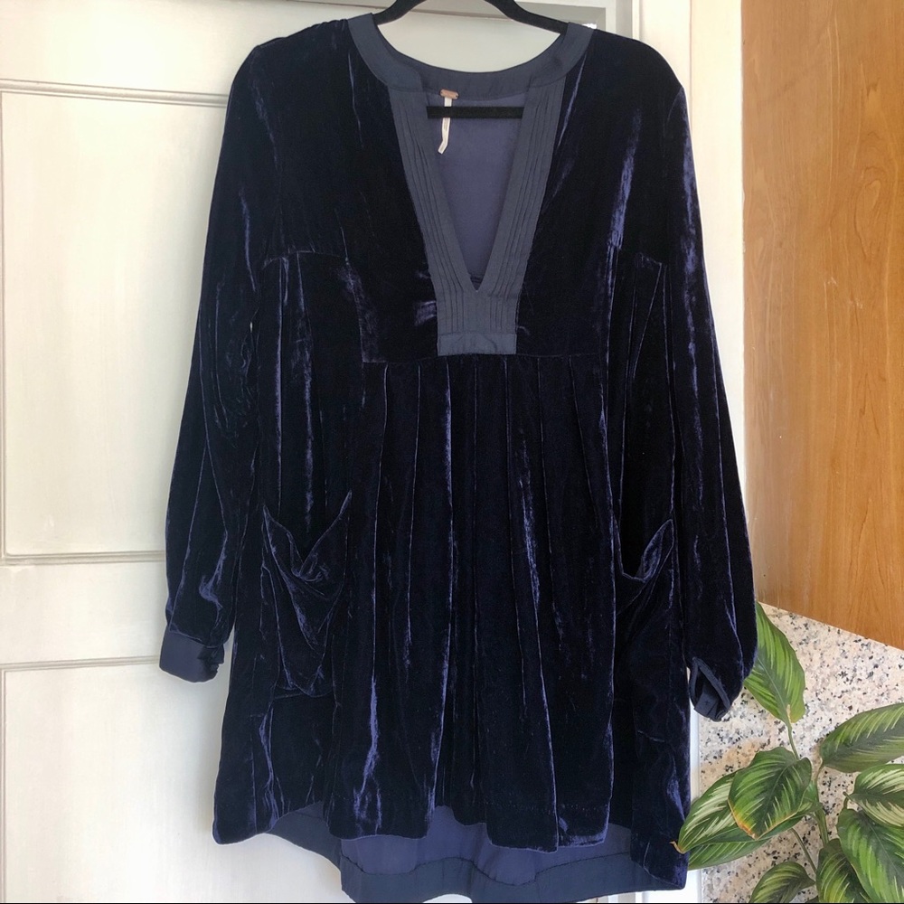 Free People Velvet Mini Dress